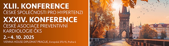 XLII. KONFERENCE ČESKÉ SPOLEČNOSTI PRO HYPERTENZI XXXIV. KONFERENCE ČESKÉ ASOCIACE PREVENTIVNÍ KARDIOLOGIE ČKS pořádané ve spolupráci s Českou asociací Srdečního selhání ČKS