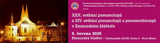 XXX. setkání pneumologů a XIV. setkání pneumologů a pneumochirurgů